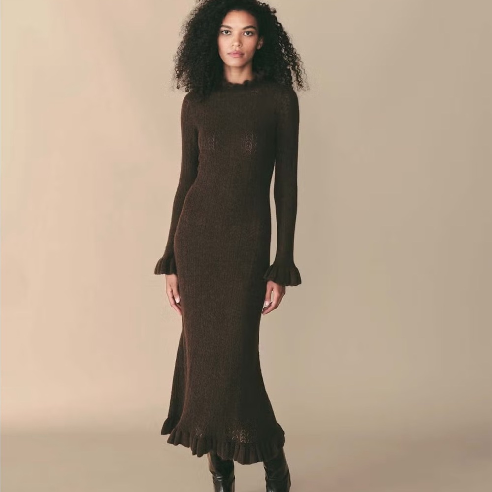 DOEN Estella dress brown size medium worn once like brand new